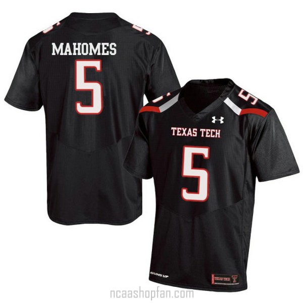 Womens Under Armour Authentic Black Texas Tech Red Raiders Patrick Mahomes Ii Alumni College Jersey 5